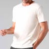 Linho | Camisetas>Basico.com Camiseta Malha Linho Masculina - Off White