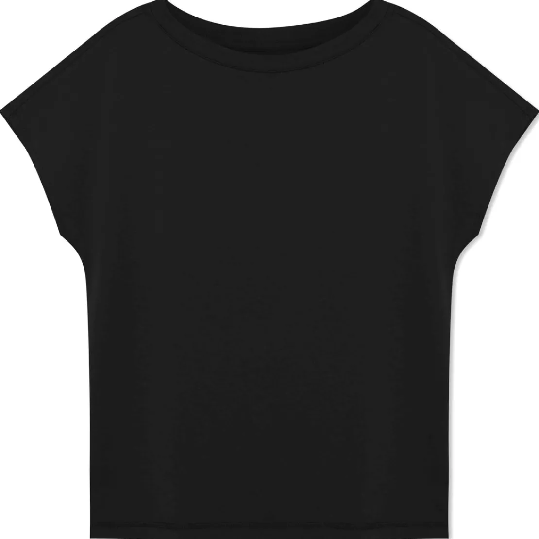 Algodão Pima | Camisetas>Basico.com Camiseta Pima Ampla Feminina - Preto