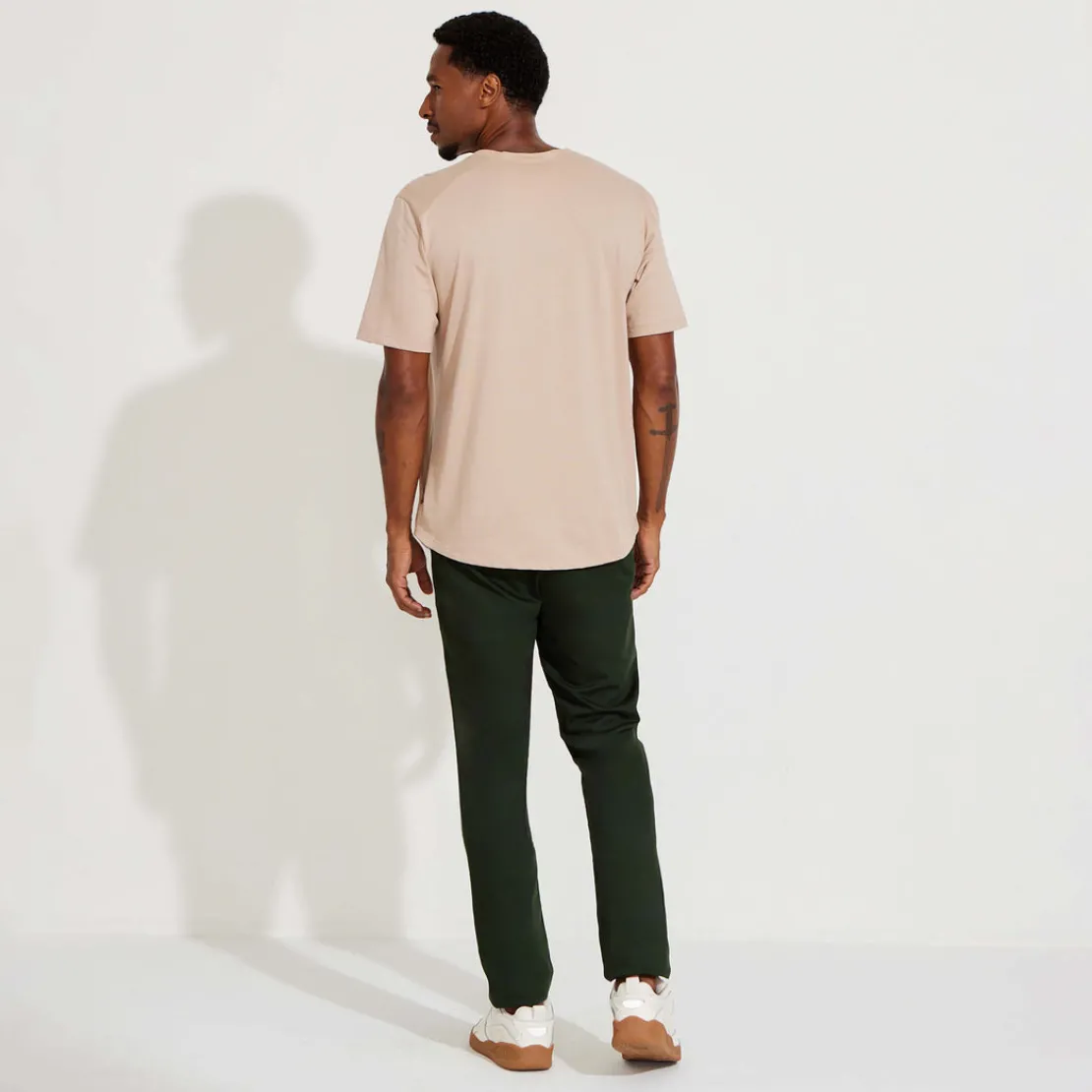 Algodão Pima | Camisetas>Basico.com Camiseta Pima Bolsos Masculina | Life Collection - Bege Camel