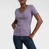 Algodão Pima | Camisetas>Basico.com Camiseta Pima Feminina | Life Collection - Roxo Ametista