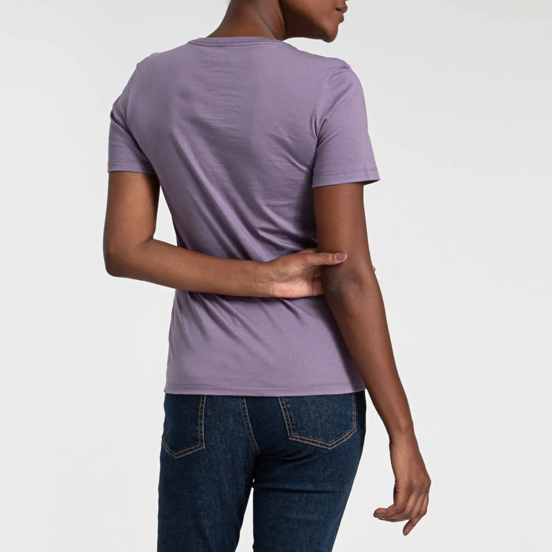 Algodão Pima | Camisetas>Basico.com Camiseta Pima Feminina | Life Collection - Roxo Ametista