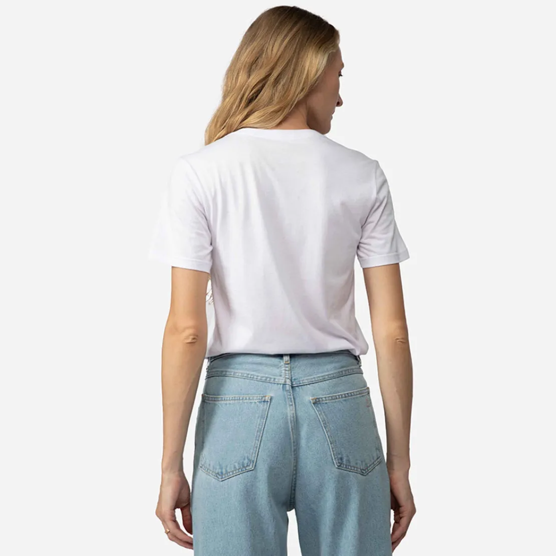 Algodão Pima | Camisetas>Basico.com Camiseta Pima Gola V Feminina | Life Collection - Branco