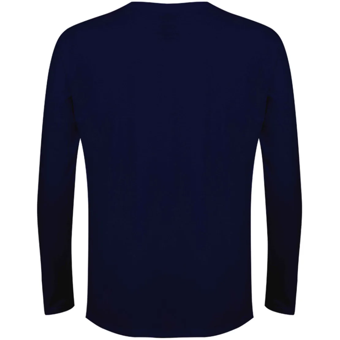 Algodão Pima | Camisetas>Basico.com Camiseta Pima Gola V Manga Longa Masculina | Life Collection - Azul Ma