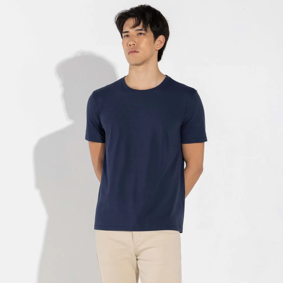 Algodão Pima | Camisetas>Basico.com Camiseta Pima Masculina | Life Collection - Azul Marinho
