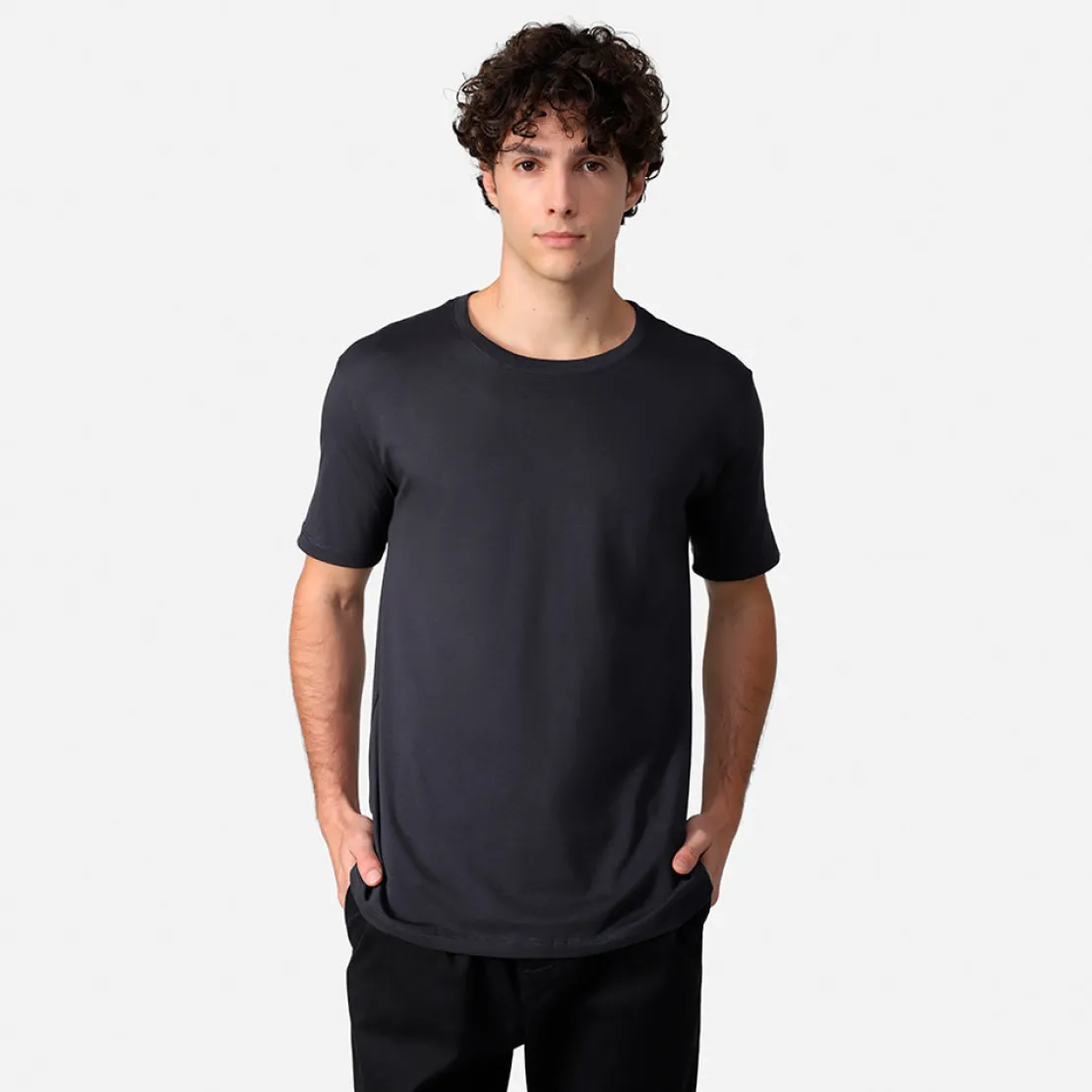 Algodão Pima | Camisetas>Basico.com Camiseta Pima Masculina | Life Collection - Cinza Escuro
