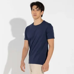 Algodão Pima | Camisetas>Basico.com Camiseta Pima Masculina | Life Collection - Azul Marinho