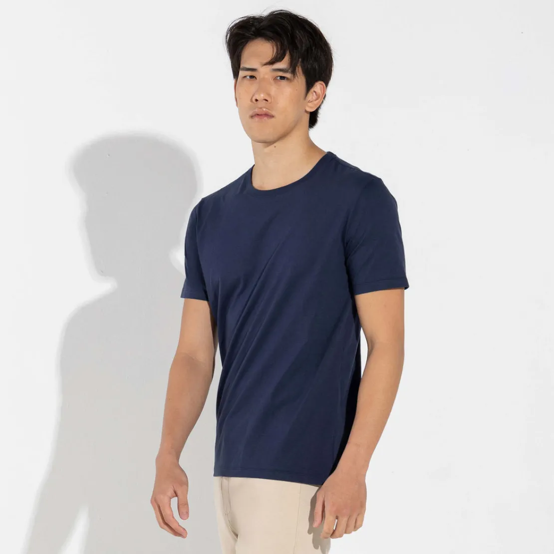 Algodão Pima | Camisetas>Basico.com Camiseta Pima Masculina | Life Collection - Azul Marinho