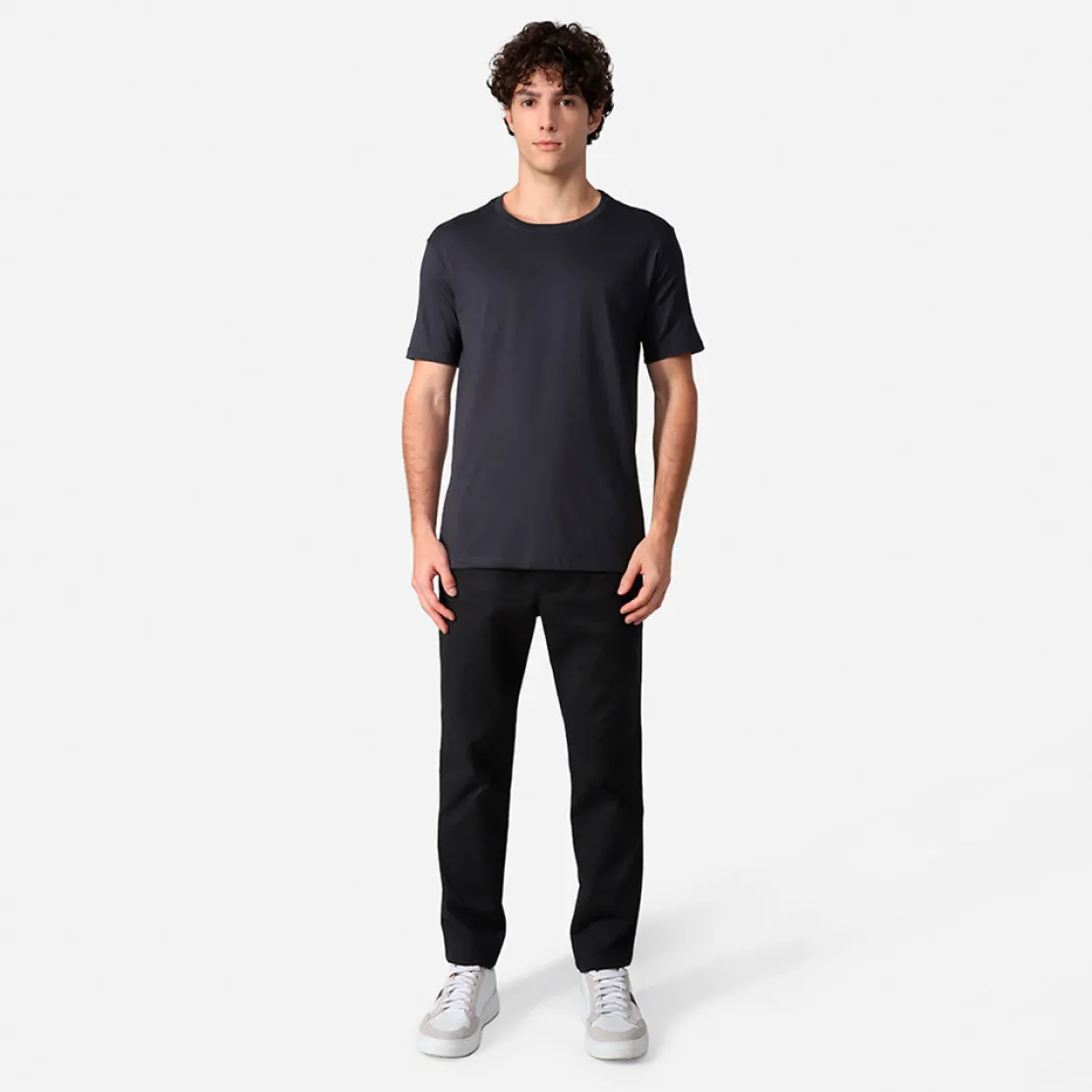 Algodão Pima | Camisetas>Basico.com Camiseta Pima Masculina | Life Collection - Cinza Escuro