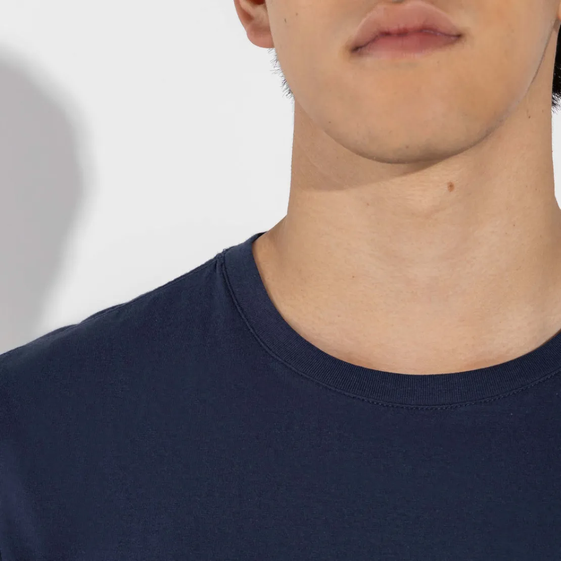 Algodão Pima | Camisetas>Basico.com Camiseta Pima Masculina | Life Collection - Azul Marinho