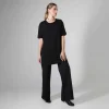 Algodão Pima | Camisetas>Basico.com Camiseta Pima Oversized Feminina | Life Collection - Preto