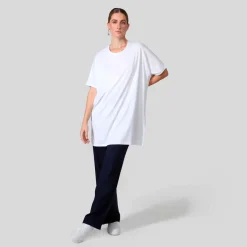 Algodão Pima | Camisetas>Basico.com Camiseta Pima Oversized Feminina | Life Collection - Branco