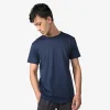 Algodão Pima | Camisetas>Basico.com Camiseta Pima Punho Masculina | Life Collection - Azul Marinho