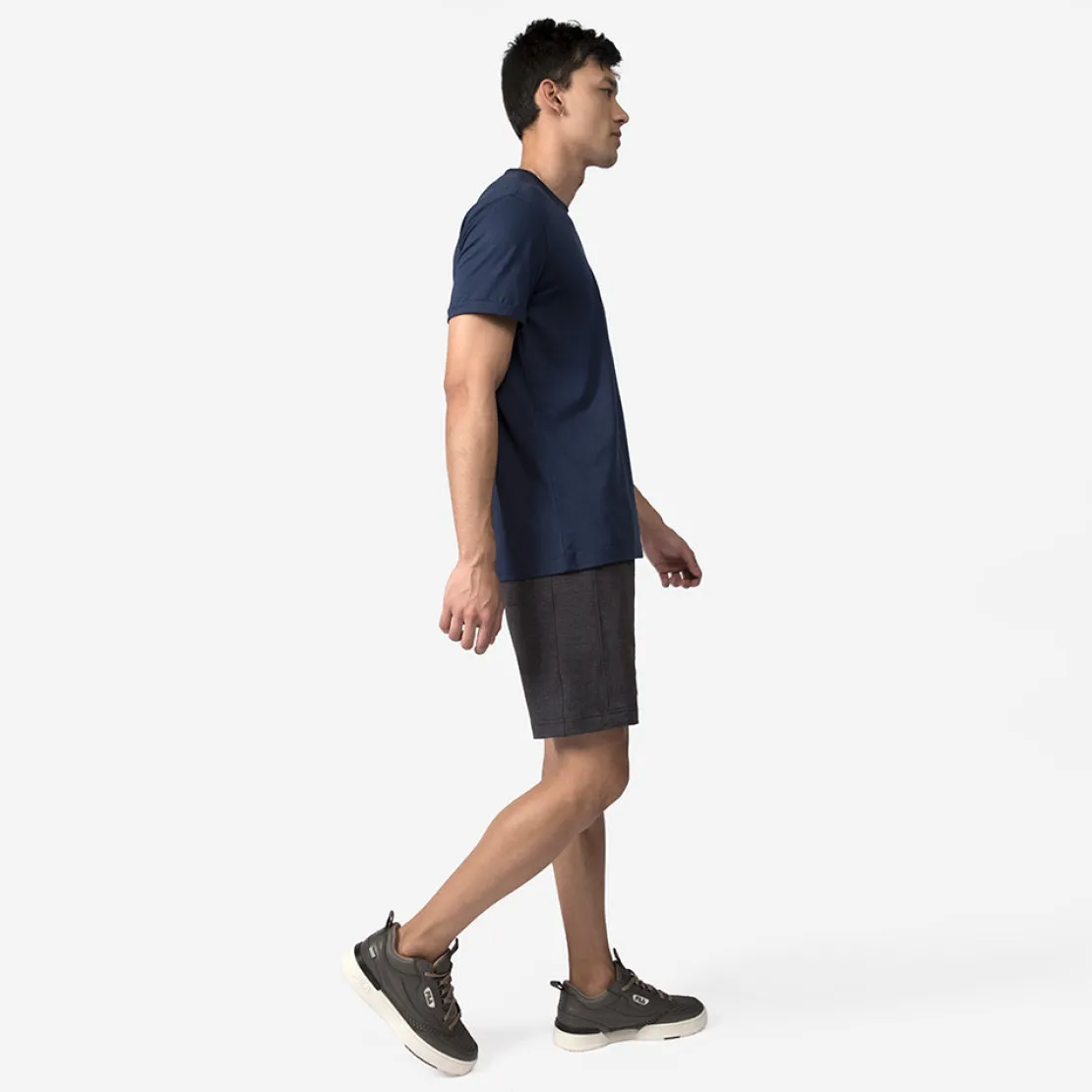 Algodão Pima | Camisetas>Basico.com Camiseta Pima Punho Masculina | Life Collection - Azul Marinho