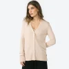 Tricot>Basico.com Cardigan Tricot Viscose Feminino - Bege