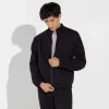 Moletons | Masculino>Basico.com Jaqueta Moletom Flanelado Masculino - Preto