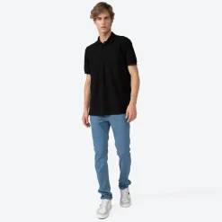 Algodão Pima>Basico.com Polo Piquet Pima Masculina - Preto