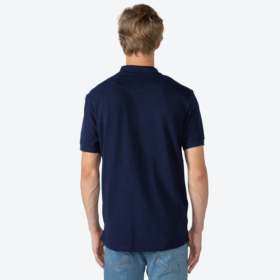 Algodão Pima>Basico.com Polo Piquet Pima Masculina - Azul Marinho