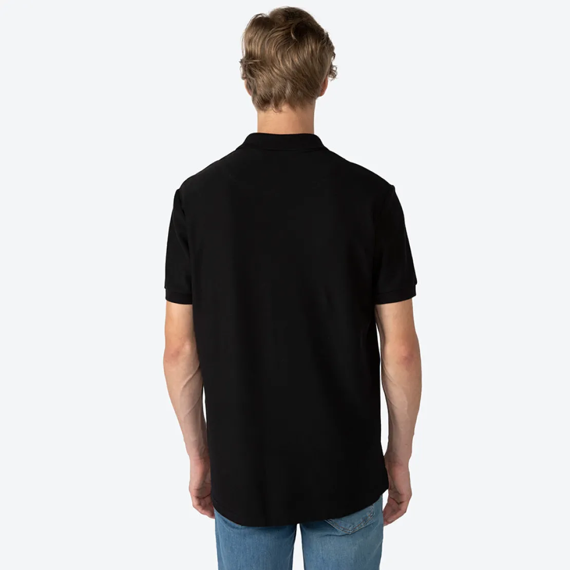 Algodão Pima>Basico.com Polo Piquet Pima Masculina - Preto