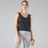 Algodão Pima | Regatas>Basico.com Regata Algodão Pima Feminina | Life Collection - Cinza Escuro