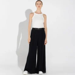 Regatas | Regatas>Basico.com Regata Canelada Algodão Feminina - Off White