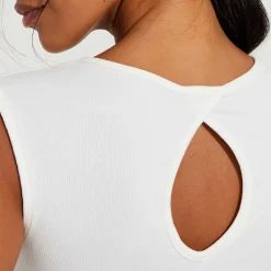 Regatas>Basico.com Regata Canelada Viscose Feminina - Off White