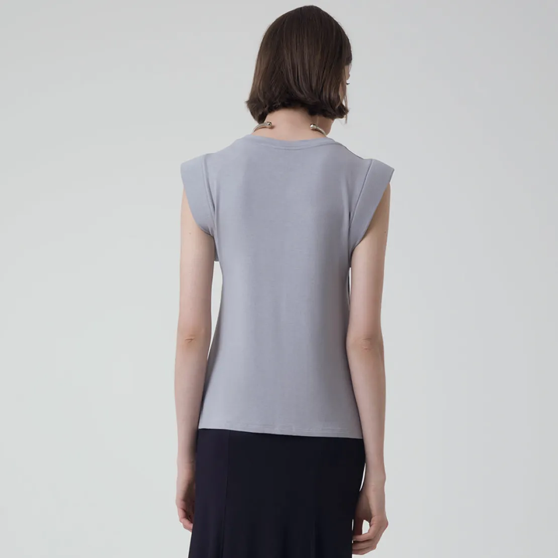 Regatas>Basico.com Regata Muscle Viscose - Cinza Claro