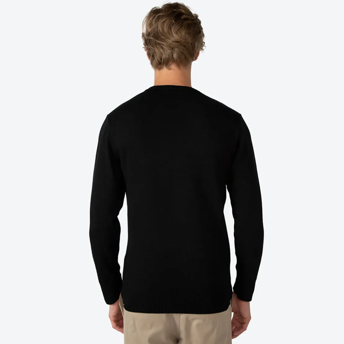 Tricot>Basico.com Suéter Tricot Viscose Masculino - Preto