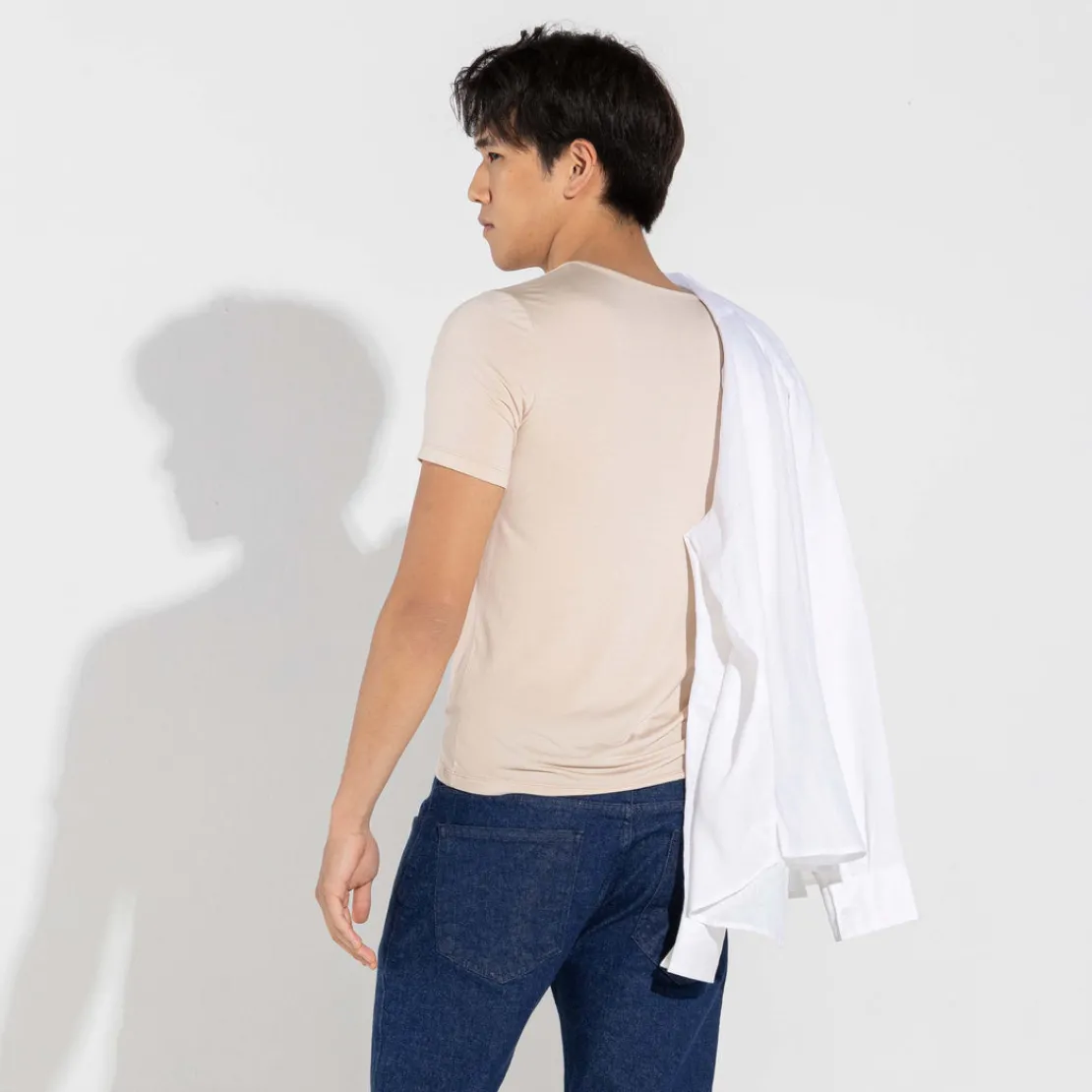Camisetas | Camisetas>Basico.com Undershirt Micromodal Masculina - Bege Camel